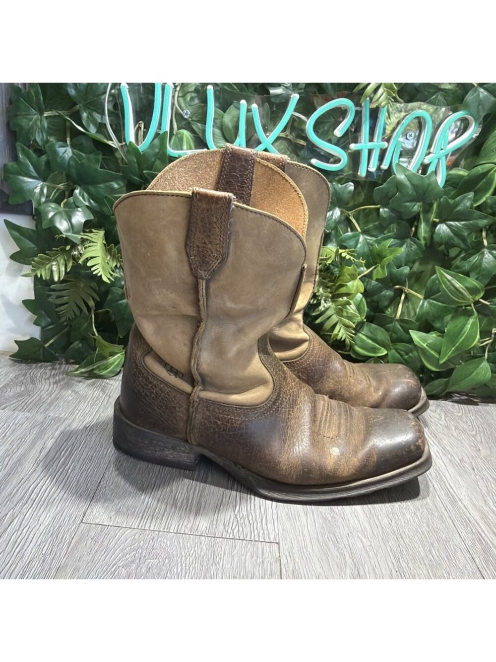 Ariat Men's Rambler  Western Brown Leather Boots Size 9 EE